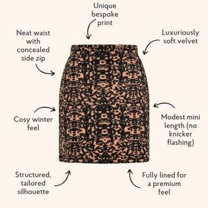 Black and Tan Betty mini skirt from The Shortlist